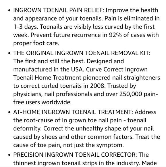 Curve Correct Ingrown Toenail Corrector Kit - Picture 7 of 9